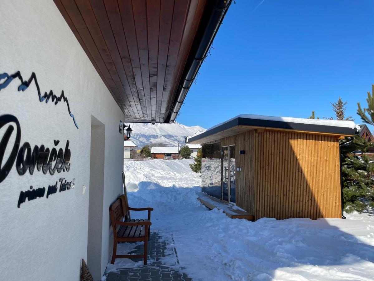 Domcek & Sauna Garden Stará Lesná エクステリア 写真