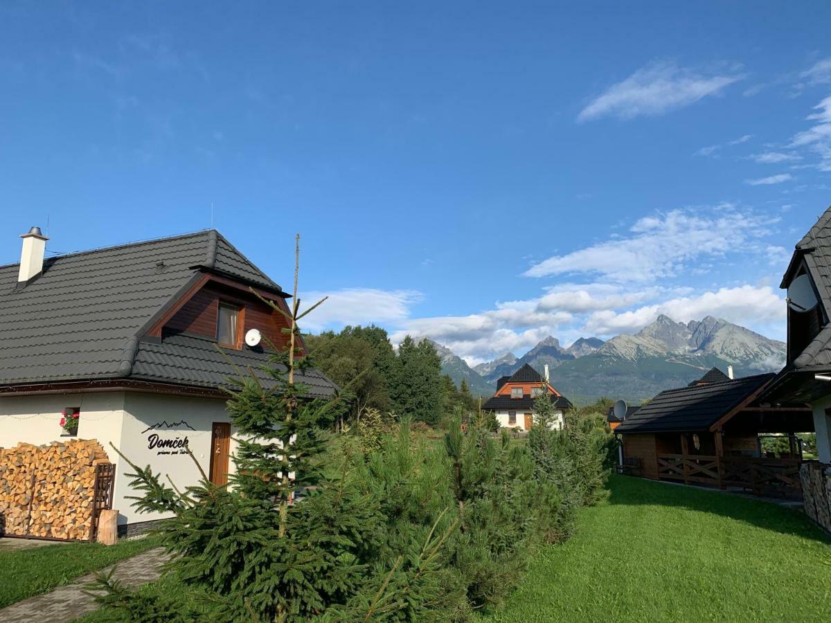 Domcek & Sauna Garden Stará Lesná エクステリア 写真